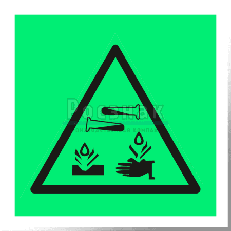 W 04ФС  Опасно. Едкие и коррозионные вещества