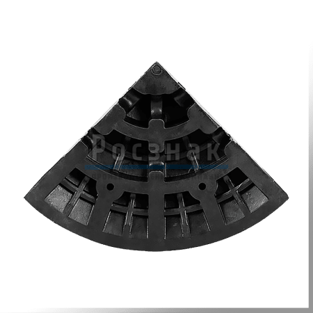 Съезд с бордюра 100мм концевой элемент (Тип 1)