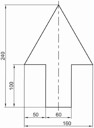 Форма, размеры, размещение стрелок Тип 4