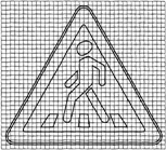 Изображения знаков на масштабной сетке