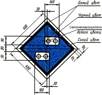 Знак "ПОДГОТОВИТЬСЯ К ОПУСКАНИЮ ТОКОПРИЕМНИКА"