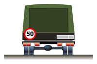 Знак ограничения скорости ТС Знак ограничения скорости ТС