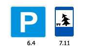 Знаки 6.4 и 7.11 Знаки 6.4 и 7.11