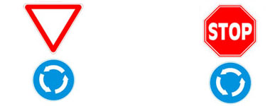 Круговое движение - главная дорога Круговое движение